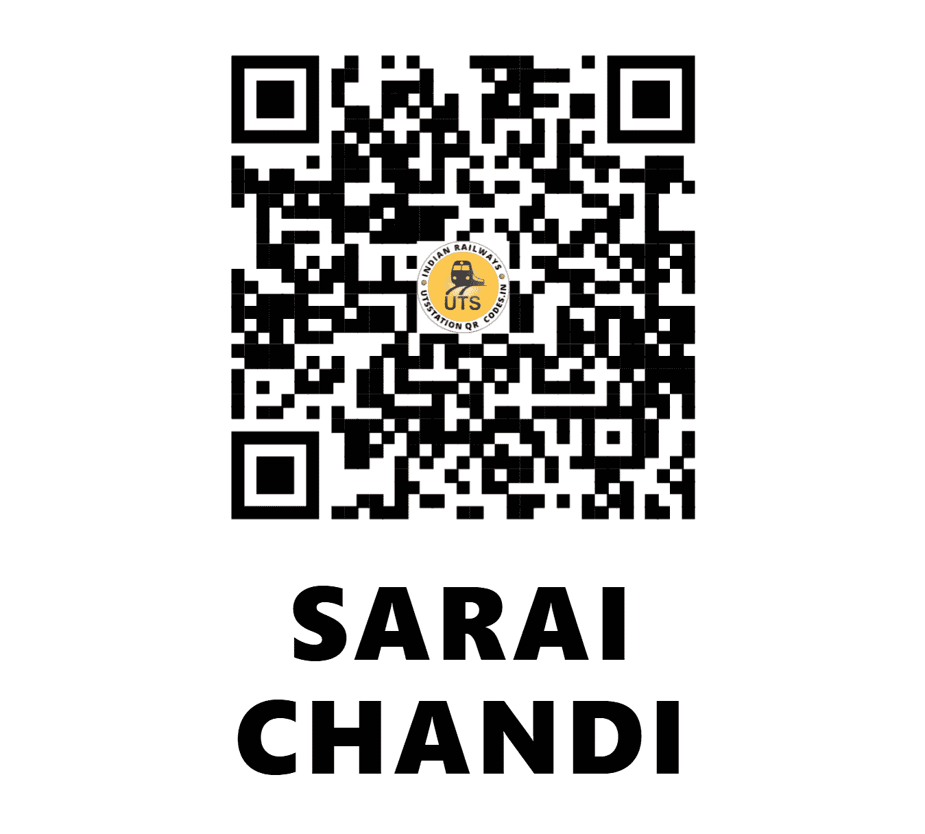 UTS QR Code for SARAI CHANDI - SYC - NR (UTTAR PRADESH)